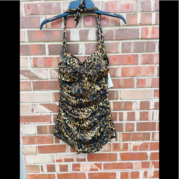 Catalina Other - NWT Leopard one piece bathing suit